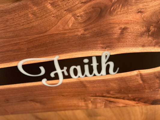 Advent-inspired walnut tables