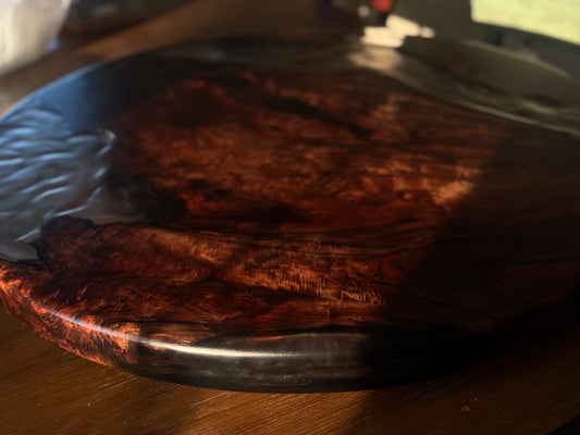 Redwood Resin Table